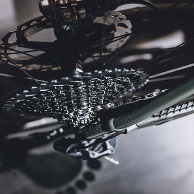 Detailaufnahme von einem Fahrrad
