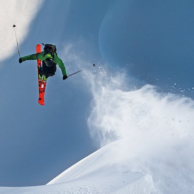 Freerider im Pulverschnee