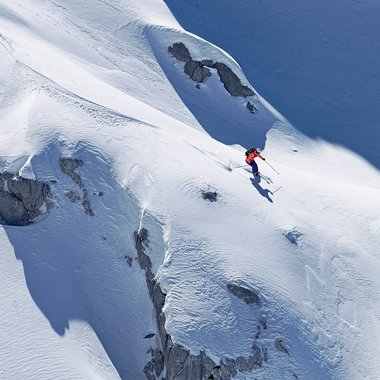 Freerider im Tiefschnee